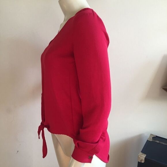 Gabrielle Union Dark fushia Pink Chiffon knot tie - Picture 5 of 5